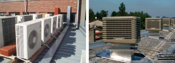 AIRE ACONDICIONADO POR EVAPORACION VS AIRE ACONDICIONADO TRADICIONAL