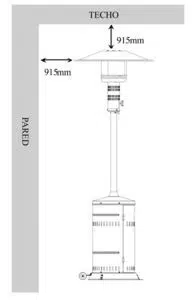 Distancia de seguridad farola corona alta seta
